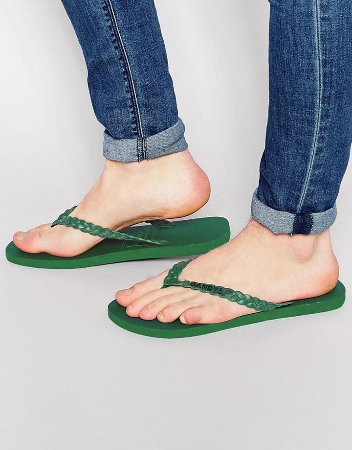 Gandys Flip Flops In Durban Green - Green