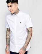 Lyle & Scott Oxford Shirt With Short Sleeves In White - White