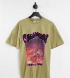 Collusion Scorpion Graphic T-shirt In Sand-brown