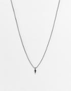 Icon Brand Stainless Steel Arrow Necklace In Silver