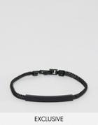Designb Chain Id Bracelet In Black - Black