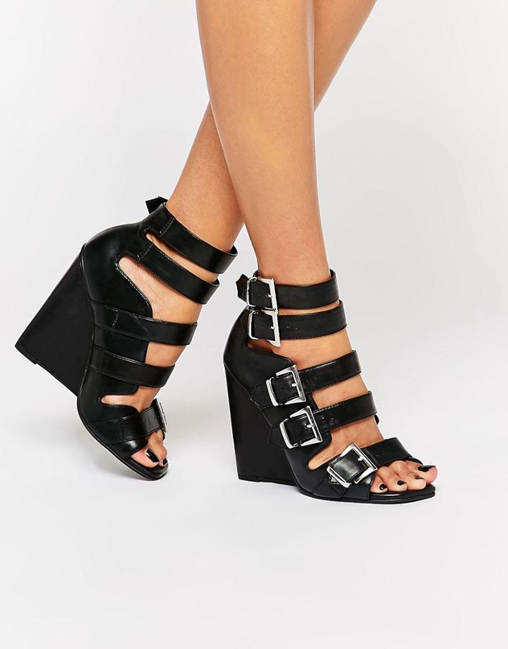 Asos Push Up Wedges - Black