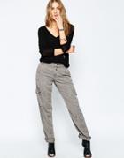 Blank Nyc For Sure Utility Pants In Gray - Gray