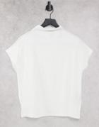 Vero Moda T-shirt With High Neck In White