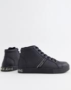 Versace Jeans Logo High Top Sneaker - Black