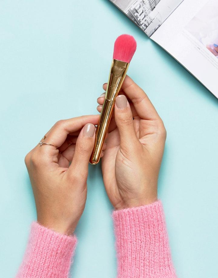 Skinnydip Gold Rush Foundation Brush - Clear