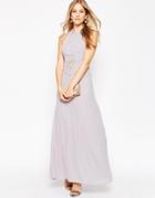 Asos Occasion Lace Insert Maxi Dress - Lilac $51.00
