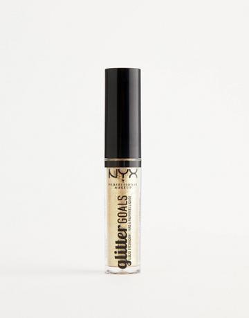 Nyx Professional Makeup Glitter Goals Liquid Eyeshadow - Industrial Beam - Gold