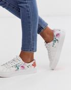 Ted Baker Ephielp Printed Leather Sneakers-white