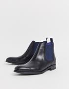 Ted Baker Travic Chelsea Boots Black Leather