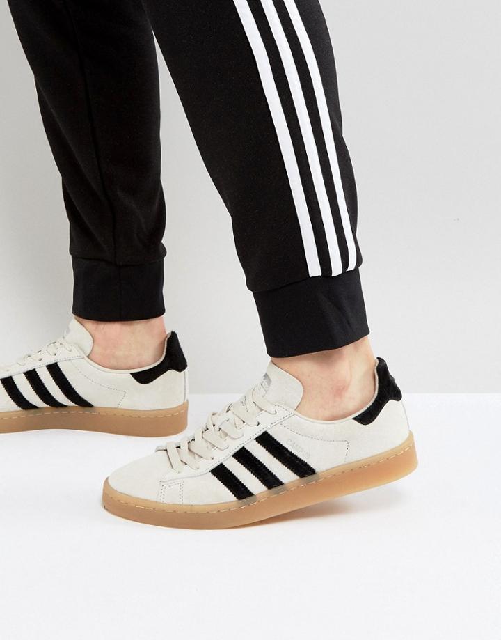Adidas Originals Campus Sneakers In Beige Bz0072 - Beige