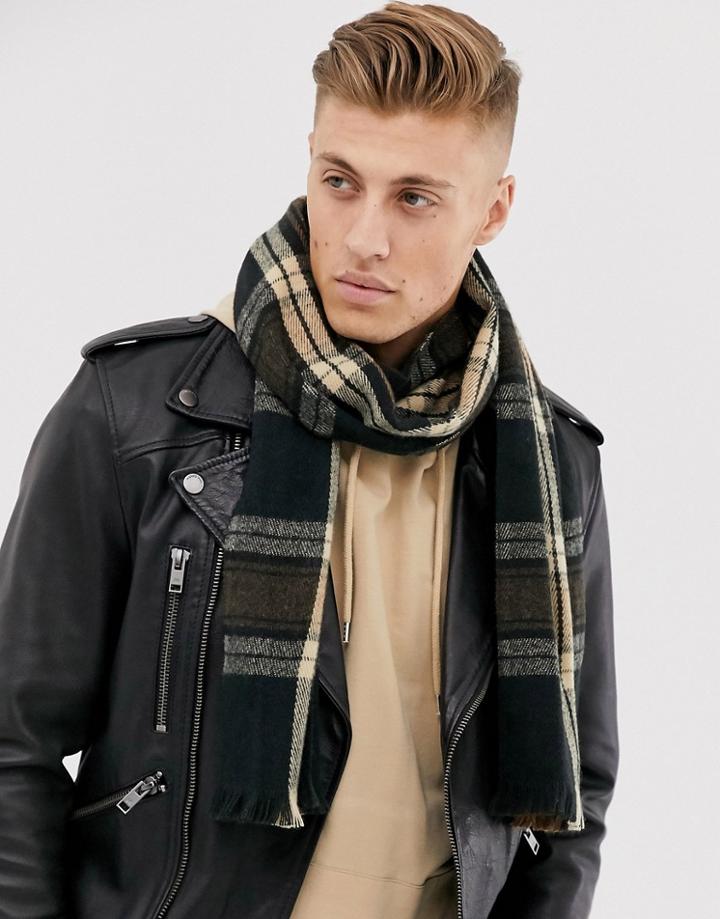 New Look Scarf In Camel Check