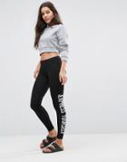 Only Play Jersey Leggings Gold Foil - Black