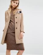 Gloverall Classic Chesterfield Coat - Beige