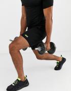 Asos 4505 Icon Training Shorts With Quick Dry In Black - Black