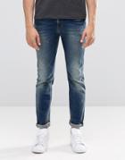 Pepe Kingston Straight Jeans N56 Mid Wash - Sanfore Twist