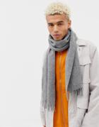 Weekday Meridian Scarf In Gray - Gray
