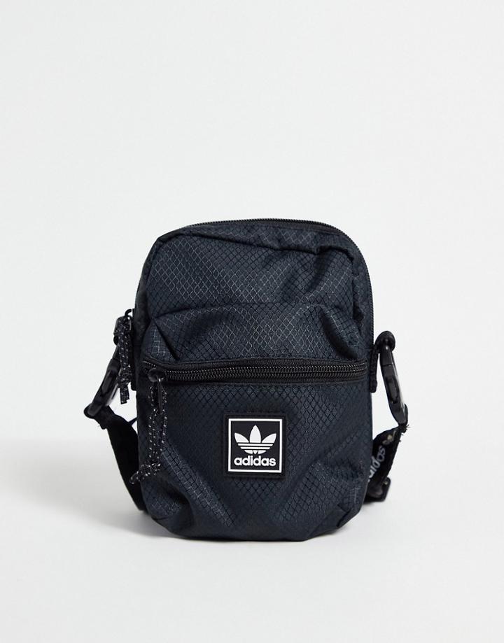 Adidas Originals Utility 2.0 Festival Cross-body Bag In Black