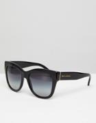 Dolce & Gabbana 0dg4270 Cat Eye Sunglasses In Black 55mm - Black