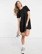 Brave Soul Lara Smock Dress In Black