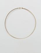 Asos Fine Flat Torque Necklace - Gold