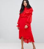 Y.a.s Tall Long Sleeve Dress - Red