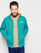The North Face Hoodie With Zip Up - Teal