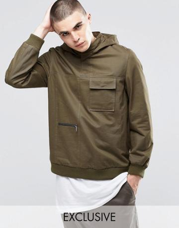 Underated Twill Overhead Jacket - Green