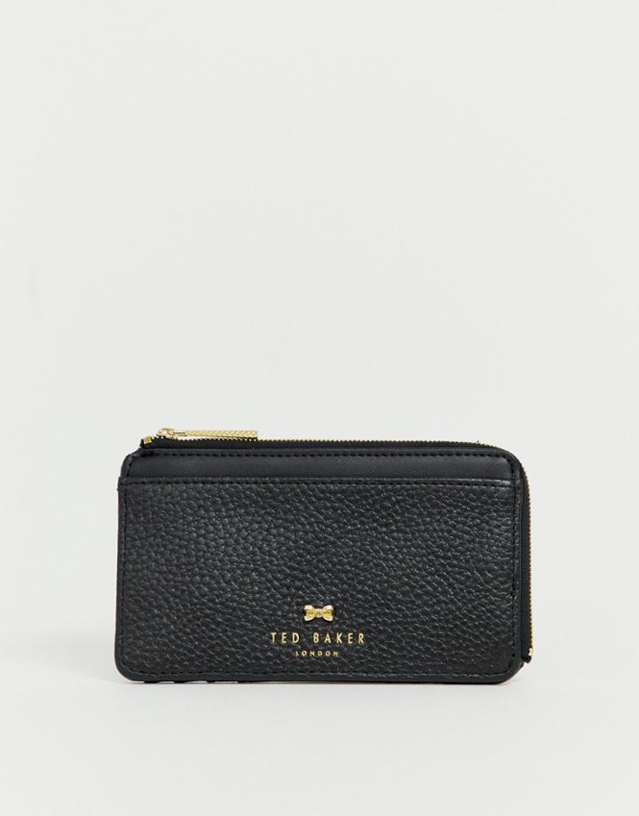 Ted Baker Lotta Bow Card Holder In Black - Black