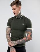 Fred Perry Reissues Tipped Polo Shirt In Green - Green