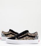 Vans Old Skool Animal Sneakers In Multi Exclusive At Asos-black