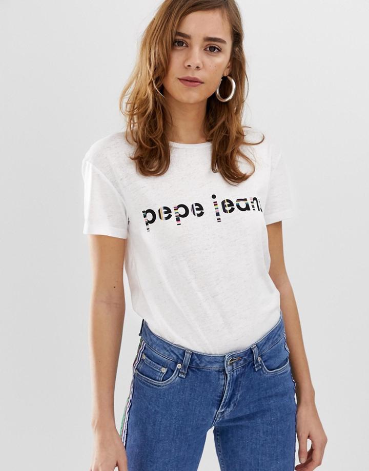 Pepe Jeans Catalina Logo T-shirt - White