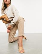 Asos Design Chino Pants In Stone-neutral