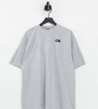 The North Face T-shirt Dress In Gray Exclusive At Asos-grey