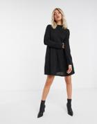 Brave Soul Jersey Swing Dress In Black