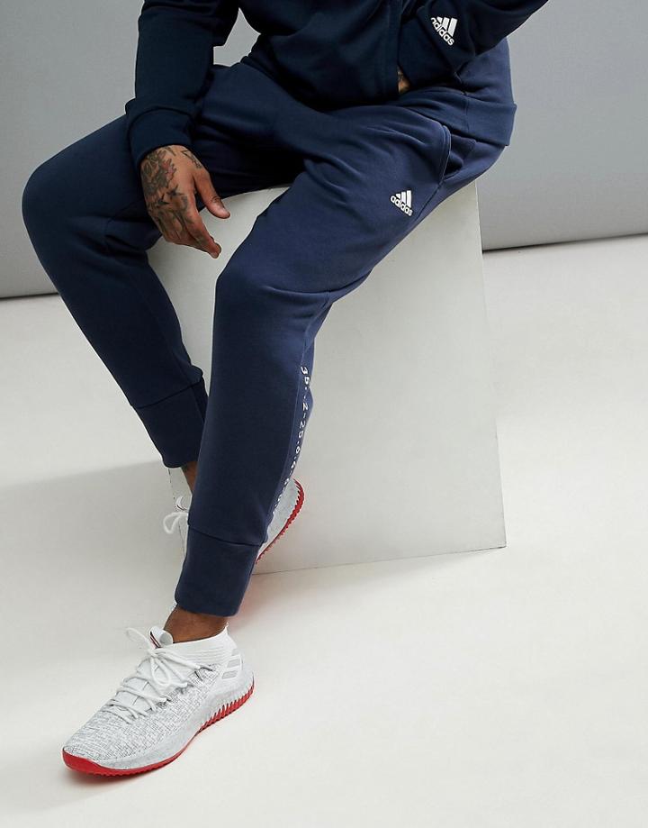 Adidas Basketball Dame Pants In Navy Cv7725 - Navy