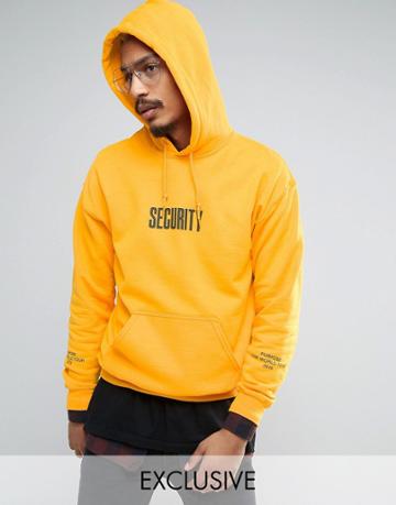 Justin Bieber Purpose Tour Security Hoodie - Yellow