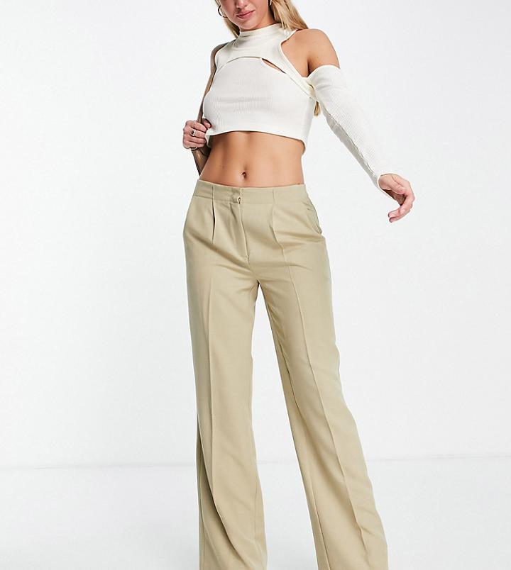 Asyou Straight Leg Pants In Stone-black