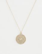 Johnny Loves Rosie Disc Necklace - Gold