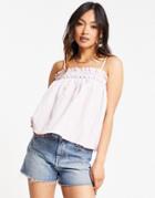 Asos Design Puff Texture Cami Top In Lilac-purple