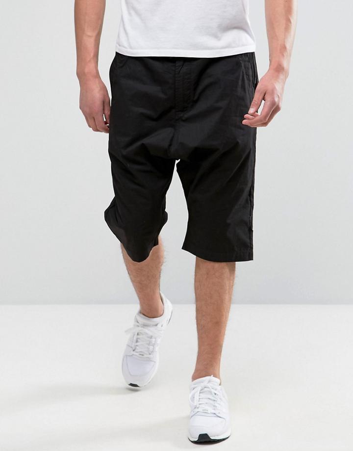 Maharishi Drop Crotch Shorts - Black