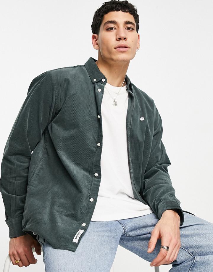 Carhartt Wip Maddison Cord Shirt In Khaki-green