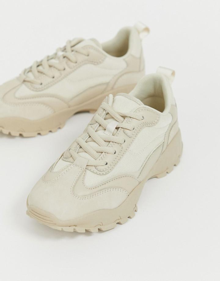 Asos Design Dominic Chunky Sneakers-beige