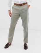 Selected Homme Smart Tapered Pants In Grid Check - Beige