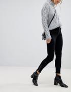 Jdy Jeans With Ankle Zip - Black