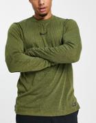 Nike Pro Dri-fit Adv Cooling Long Sleeve Top In Black-green