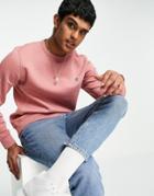 Original Penguin Icon Logo Sweatshirt In Dusty Rose Pink