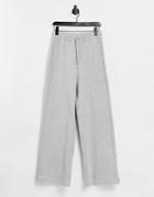 & Other Stories Organic Cotton Wide Leg Sweatpants In Gray-grey