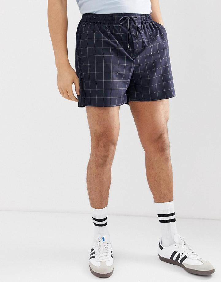 New Look Shorts In Navy Check