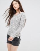 Only Heathered Sweater - Gray